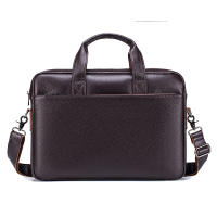 Bolso De Negocios Para Hombre De Cuero Genuino Gran Capacidad Con Computadora - Bolsa De Mano De Capa Superior De Vaca - details 19