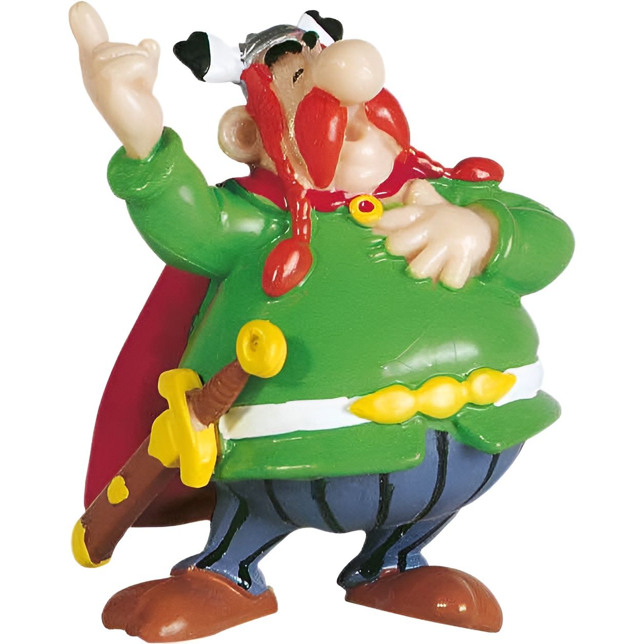 Figura plastoy asterix & obelix jefe abraracurcix pvc