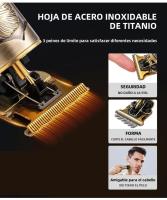 Nueva Tijera De Pelo Para Hombres Barbería Clipper De Afeitadora Eléctrica Máquina De Corte De Pelo Para Barba Y Cabello Incluye Batería Y Indicación De Carga - details 9