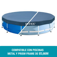 Cobertor para piscinas desmontables INTEX metal y prism frame 366 cm - details 2