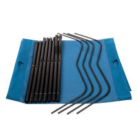 Aktive Camping - Tumbona plegable acero y tela, 180x60x18 cm, peso máximo soportado 100 kg, con PVC, bolsa de transporte, para una persona, resistente, hamaca, jardín, acampada - details 2