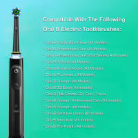 Cabezales De Limpieza Cruzada Para Broca Eléctrica Oral B 4pcs Compatible Con Cepillos De Dientes Eléctricos Adultos Plásticos - details 1