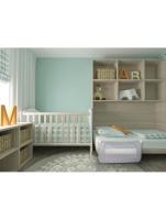 Interbaby barrera de cama 90 cm estrellas gris - details 2