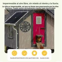 Ventilador De Escape Solar De 6 Pulgadas Kit Impermeable Para Invernadero Casa De Perro RV Coop De Pollos Granero Camping Al Aire Libre - details 3
