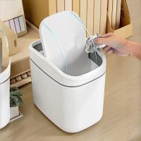 Mini Papelera De Escritorio Con Tapa Creativa Y Divertida Pequeña Caja De Basura Para Mesa De Trabajo Dormitorio Sala De Estar Coche - details 11