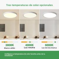 Luz De Techo Redonda LED Impermeable Y a Prueba De Insectos Para Baño Y Dormitorio Iluminación Moderna Para Sala De Estar Y Cocina - details 3