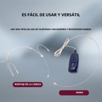 Auricular Y Micrófono Inalámbrico 2.4G 160ft Para Amplificador De Voz Y Sistema PA No Compatible Con Teléfono Y Laptop - details 3
