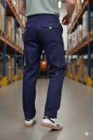 Pantalón Trabajo CDR 11478 con Fluorescente, Bicolor, Elástico y Resistente para Trabajo, Azul Marino o Gris y Lineas Verde Reflectante Mommata - details 7