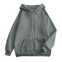 Sudadera De Mujer Con Capucha Abrigo Casual De Color Sólido Otoño E Invierno Con Bolsillos Y Cierre De Cremallera Largo Manga Para Calle - details 24