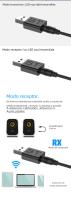 Receptor Transmisor Bluetooth USB 5.0 Adaptador De Audio Para Coche TV Y Computadora Convertidor Inalámbrico 2-en-1 Plug And Play - details 4
