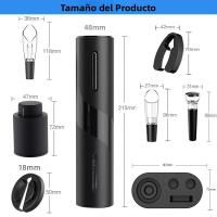 Abrevidrio Eléctrico Recargable Automático O Con Baterías Herramienta De Apertura De Botellas De Vino Para Cocina Y Bar Eco-amigable - details 6