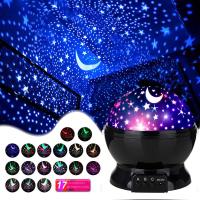 Proyector De Estrellas Nebulosa Para Niños Luz Nocturna Con Cable USB Cambio De Color 12 Colores Rotación 360 Grados Regalo Romántico Para Mujeres Y Niños - details 0