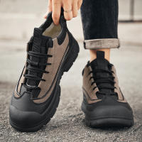 Zapatos De Trabajo Casual Invierno Para Hombre Botas De Cuero Con Pelo Cómodas Antideslizantes Altas Transpirables Con Plush - details 11