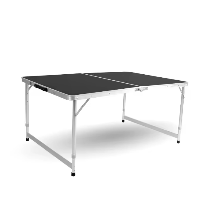 Mesa de Camping Plegable Rectangular 120x80 cm con Asa de Transporte - 1