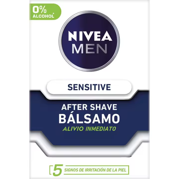 NIVEA MEN AFTER SHAVE BALSAMO SENSITIVE O% ALCOHOL 100 ML - 1