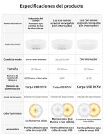 Lámpara Nocturna LED Con Sensor De Movimiento Recargable Por USB Para Armario De Cocina Escalera Luz De Armario Inalámbrica - details 13