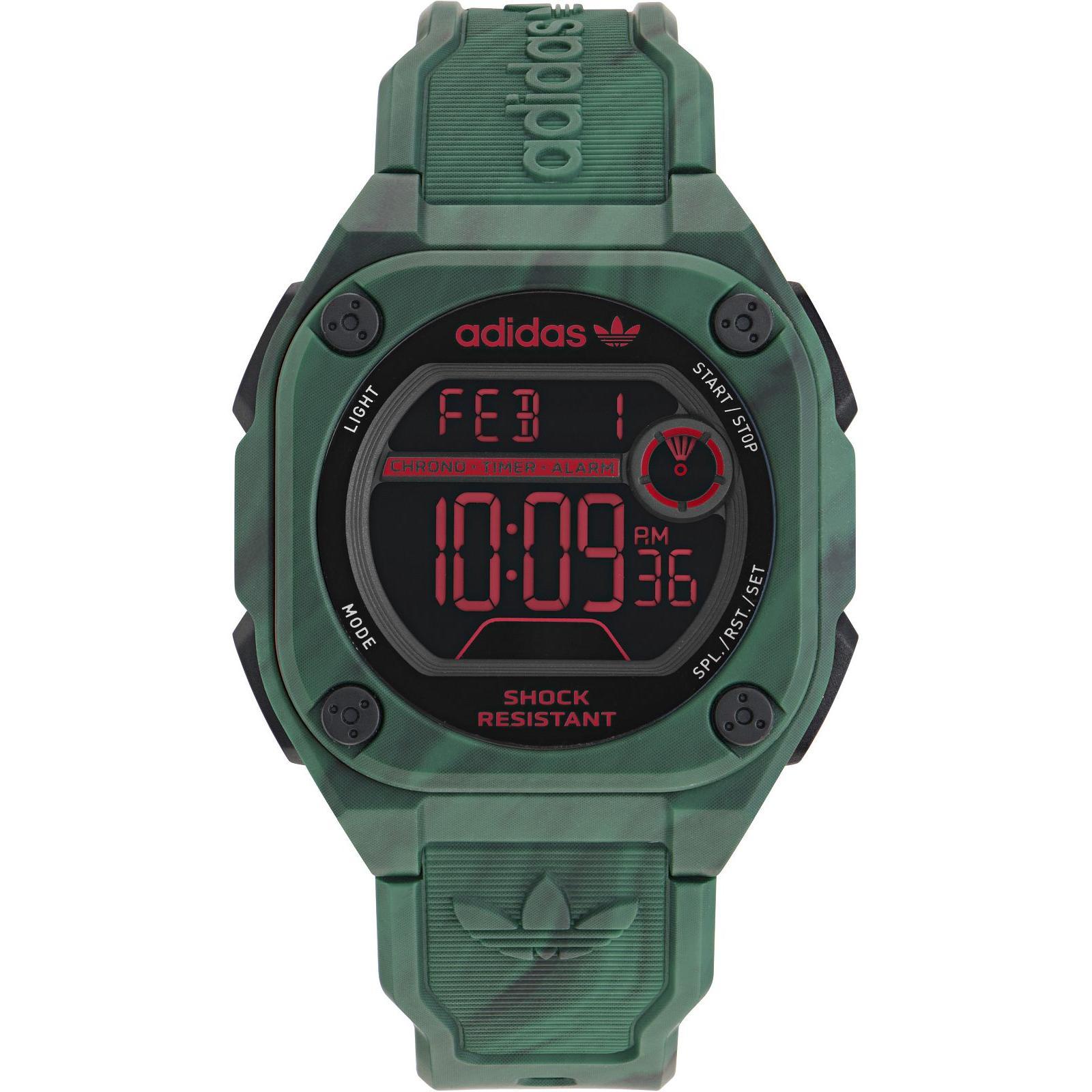 Adidas Reloj Unisex Digital Cuarzo con Correa de Silicona AOST23573