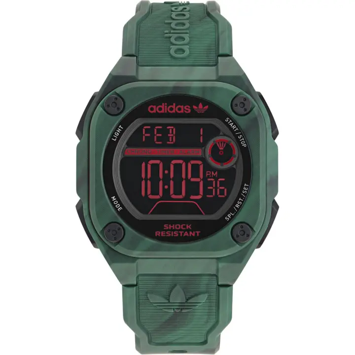 Adidas Reloj Unisex Digital Cuarzo con Correa de Silicona AOST23573 - 1