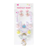 Juego De Joyas Para Niñas Con Unicornio Colorido Y Dibujos Animados: Collar Pulsera Aretes Y Anillo Regalo Ideal Para Niñas De 0 a 12 Años - details 13