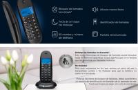 Motorola C1001CB+ - Teléfono Inalámbrico Digital DECT - Modo Call Blocking, Identificador de Llamadas, Manos Libres, Agenda 50 números, Pantalla Retroiluminada - Color Negro - details 1