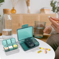 Organizador De Pastillas Portátil Para Viajes Caja De Medicamentos Semanal Con Doble Protección Impermeable Para Medicamentos Diarios - details 8