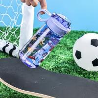 Botella De Agua 550ml Con Tapa De Bloqueo Y Pajita Para Niños Juguete De Bebida Antigrueso Durable Para Exteriores Camping Viajes - details 11