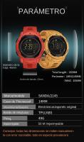 Reloj Digital Deportivo Para Hombre SANDA 50M Impermeable Con Pantalla LED Calorías Fitness Running Chronógrafo Resina Correa De Goma Reloj Militar - details 5
