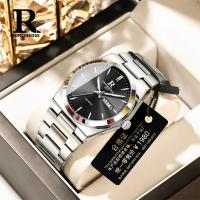 Reloj De Pulsera Para Hombre ONTHEEDGE Ultrafino Y Resistente Al Agua Con Luz Luminosa Y Calendario Cuarzo Marca Suiza - details 6