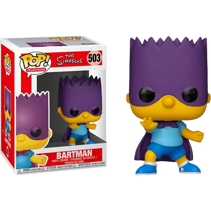 Funko Bartman Bart Los Simpson 1252 Simpsons Pop Vinyl - 1