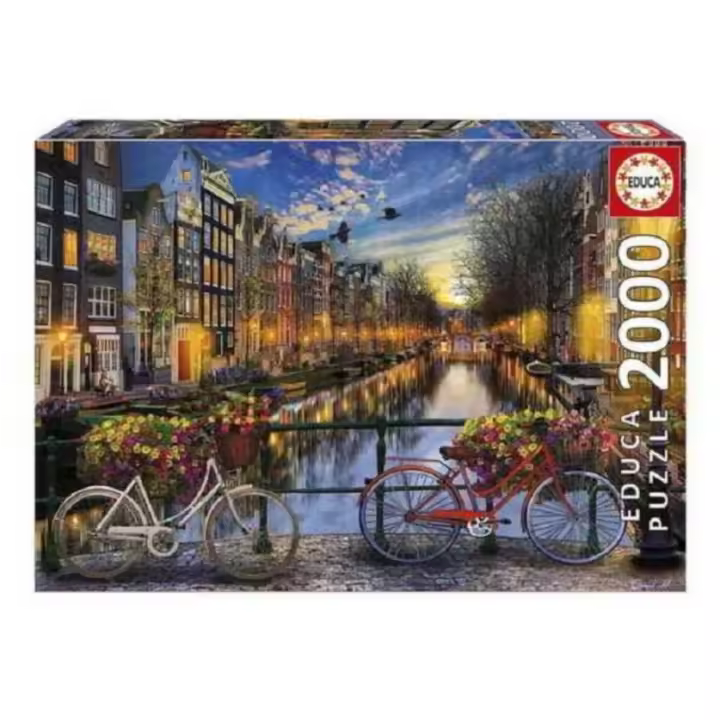 Puzzle 2000 piezas del Atardecer en Ámsterdam - Educa - 1
