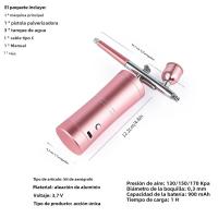 Kit De Aerógrafo Portátil 0.3mm Negro Acción Simple Mini Compresor De Aire Para Pastel Maquillaje Uñas Herramientas De Neblina De Fugas - details 1