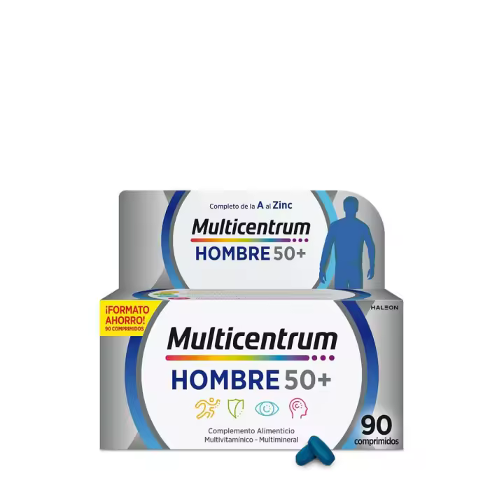 Multicentrum hombre 50+ 90 comprimidos - 1