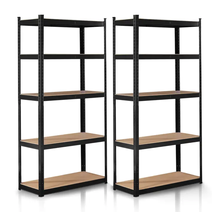 AREBOS Estantería Metálica 2X - 180x90x40cm - 875 Kg - 5 Baldas - 1