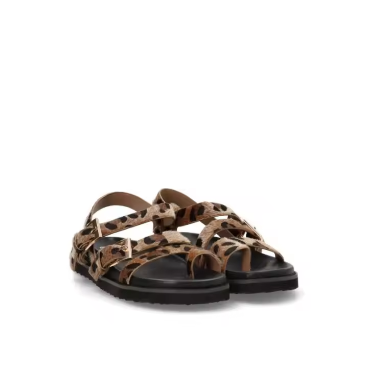 Sandalia Tina´s - Mujer - Suela Plana - Modelo 5385 - Color Leopardo - 1