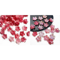 50Pcs Connectores De Pétalos De Cerezo Acrílico 19MM Para Creación De Joyas DIY Accesorios De Resina Para Pendientes Y Cabello - details 3