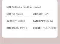 Afeitadora Eléctrica Para Mujer Epilador De Bikini Trimmer Shaver Eléctrico Para Área Privada Axilas Piernas Y Cabello Facial Eliminación De Pelo - details 17