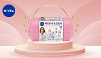NIVEA Pack Repara y cuida la piel al instante - Neceser de regalo para mujer - Contiene crema corporal, crema de manos, bálsamo labial y gel de ducha - details 0