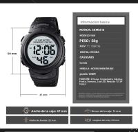 Reloj Deportivo De Hombre SKMEI Fitness Digital 100M Impermeable Con Alarma Batería De 10 Años Pantalla Digital Resistente Al Choque Reloj Hombre 1560 - details 10