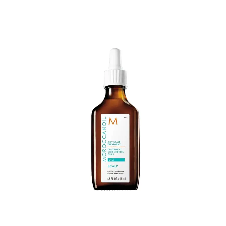 Moroccanoil Tratamiento para cuero cabelludo graso 45 Ml. / pre-champú de 5 minutos para purificar, equilibrar y reducir el exceso de sebo. - 1