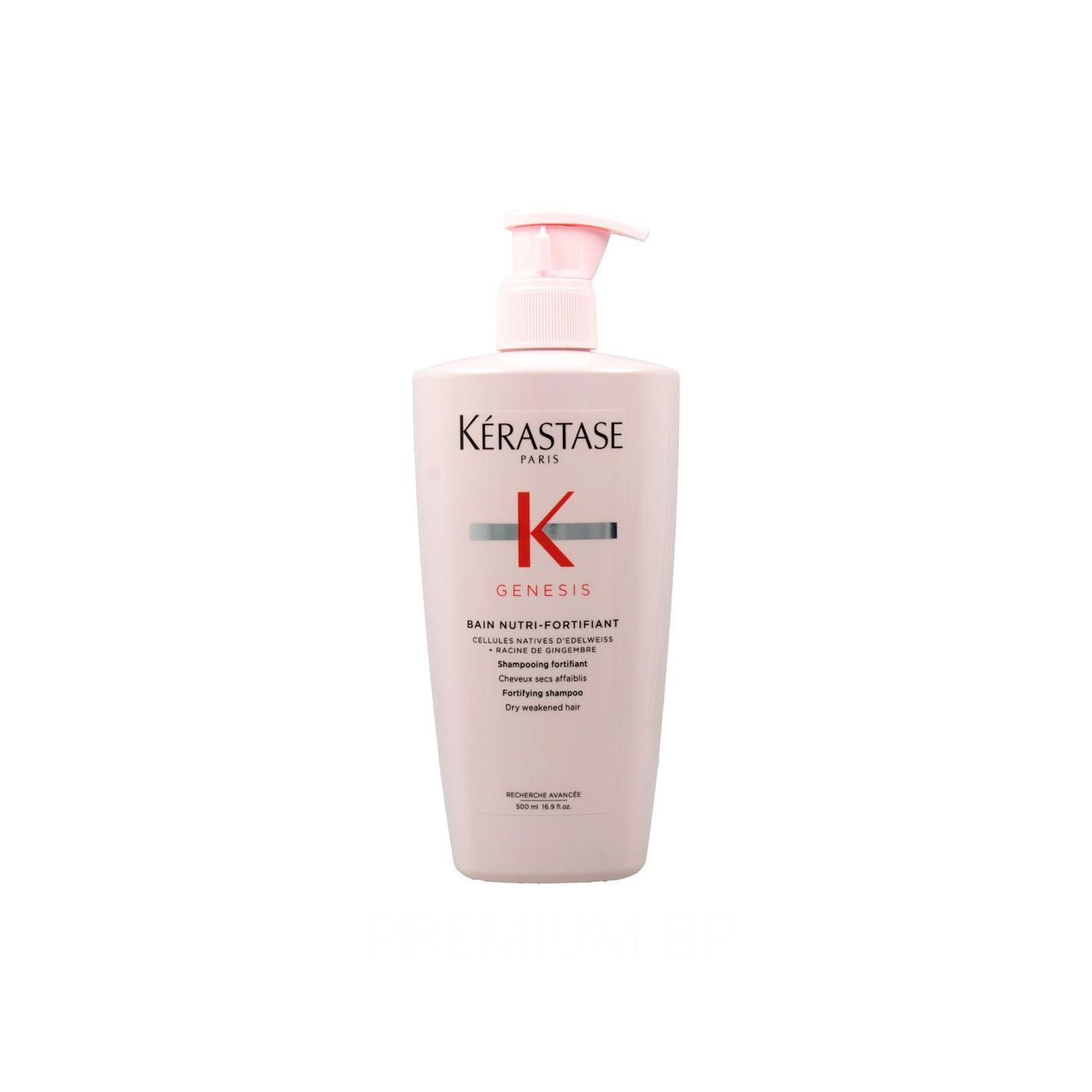 Kerastase Genesis Bain Riche Nutri Fortifiant Champú 500 Ml, Elimina Las Impurezas Nutre Y Fortalece El Pelo.