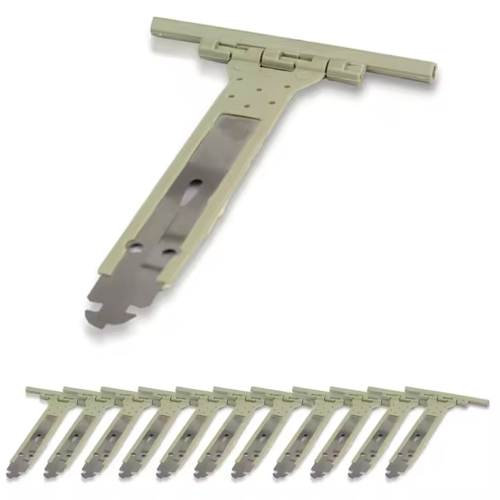 Artextrem - Pack de 12 flejes para persianas enrollables. Flejes de persianas con cuerpo de acero inoxidable y revestimiento de poliamida para no dañar las lamas de persiana. - 1