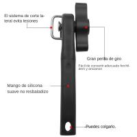 Abrebotellas Manual De Acero Inoxidable Herramienta De Cocina Profesional Segura Abrejars Y Botellas Tamaño Como En La Imagen - details 2