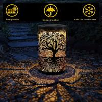 Lámpara Solar Colgante Vintage De Metal Impermeable Para Exterior Decorativa De Árbol Para Jardín Patio Luces De Jardín - details 5