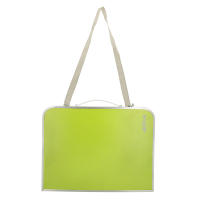 Aktive - Mesa baja plegable camping, color verde, 60x40x25 cm, patas y tablero plegables, máx. 20 kg, aluminio y madera MDF, antideslizante, antivuelco, plegado compacto, mesa portátil, resistente y duradera, cierre de seguridad, asa de hombro y de mano - details 6