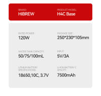 HiBREW H4C BARISTA ULTRA, Portable Coffee Machine, Detachable Battery, Wireless Heating, AdjustableTemperature (85~95°C), Professional Bottomless 51mm Portafilter, 20-BarHigh Pressure, 100mL Water Tank, with Aluminum Alloy Stand, 7500mAh Battery - details 31