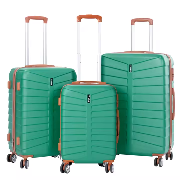 T-LoVendo - Juego de 3 Maletas Viaje Rígidas ABS con Ruedas 360° | Trolley Maleta de Cabina Ligero y Resistente | Equipaje de Mano - Cabina - 1