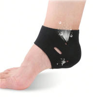 Calcetines Para El Talón Con Alivio Del Dolor De Fascitis Plantar Y Tendinitis De Aquiles Esponja Elástica Para Callos Y Espolos Alivio Del Dolor Para Pies Secos Y Agrietados Paquete De 2 - details 3