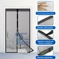 Cortina Magnética Antisiquios Para Puerta Amigable Con Mascotas Instalación Fácil Malla Suave Para Interior Y Exterior Ideal Para Sala De Estar Y Dormitorio - details 5