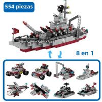 Bloques De Construcción De Barco Militar Para Niños Juguetes De Ciudad Héroe Para Niños Hombres Regalo De Navidad Bloques De Avión Y Barco - details 7