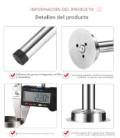 Parador De Puerta De Acero Inoxidable De Tamaño Extendido Con Punta De Goma Antideslizante Y Antiseña Protector De Pared Para Sliding - details 9